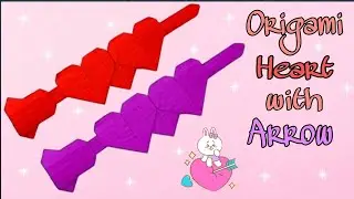 Origami Heart || Paper Heart || Origami Heart with Arrow || Paper Craft || Easy Origami || DIY