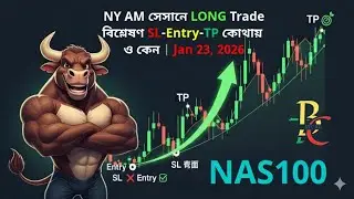 NAS100-এ কেন Long Trade নিলাম? SMT এবং FP.-FVG -এর জাদুকরী এন্ট্রি কৌশল! | #btcbd