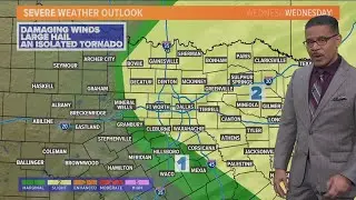 DFW weather: Severe storms possible Wednesday