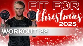 22🎄DUMBBELL Full Body Workout | AMRAP Training | 4 Rounds