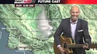 Watch Aaron Perlman's singing weather forecast