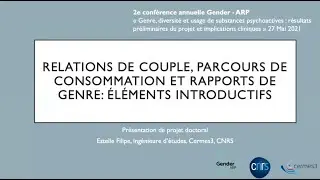 Estelle Filipe| Relations de couple, parcours de consommation et rapports de genre