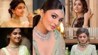 Jewellery ideas for Light green lehenga - how to style jewellery with Light green lehenga