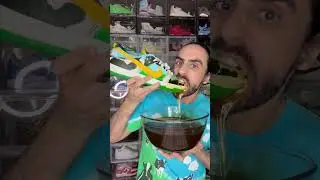 Food ASMR Eating my Sneakers 👟 #asmr #food #funny #eating