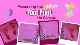 DIY Baby Footprint Canvas | Heartwarming Keepsake You'll Treasure Forever! 👣💖