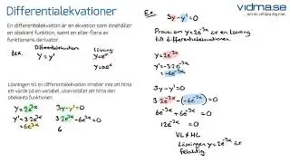 Matematik 4. Differentialekvationer, del 1. Genomgång med exempel.