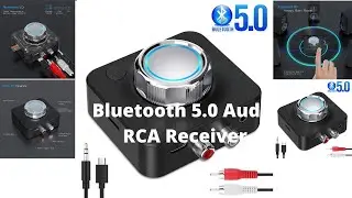 Bluetooth 5.0 Receiver 3D Stereo TF Card RCA3.5mm AUX Jack Wireless Adapter For Speaker AmplifierCar