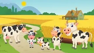 Finger Family Cow | Animal Finger Family Songs & Nursery Rhymes For Children