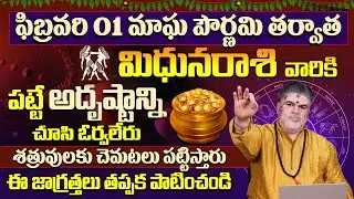 మిథునరాశి వారికి అదృష్టం కలిసి వస్తుంది |Mithuna Rasi Phalalu February | Gemini Horoscope | 9MaxTv