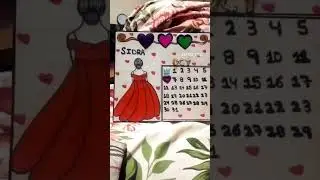 Birthday calendar ❤️💖 #art #drawing #craft #shorts #viralvideo #trending #doll #shortfeed  #drawing