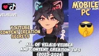 ALL How to be a Vtuber and Content Creation Tips TikTok Compilation [Vela / Velaslive]