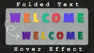 Mastering the Folded Text Hover Effect with HTML and CSS || Text Animation