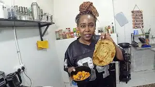 Soft Kenyan Chapati with Potato & Eggplant Curry | Easy Homemade Recipe !