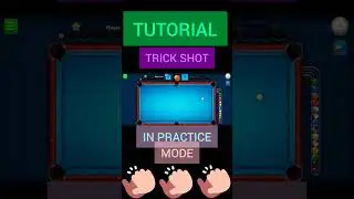 Impossible Spinless Trick Shot👏| #NoSpinChallenge  #ImpossibleTrickShot #8BallPoolTrickShotTutorial
