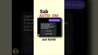 Instagram Auto DM Full Setup 2025 | Free Unlimited Auto DM, Auto Reply & Automation Secret #shorts