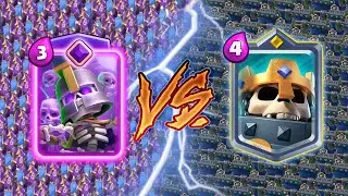 EVOLVED SKELETON ARMY vs SKELETON KING &ndash; Clash Royale Challenge