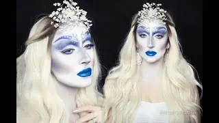 Halloween Ice queen makeup Tutorial