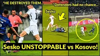 Benjamin &Scaron;e&scaron;ko DESTROYS Kosovo&rsquo;s defense with blistering speed... he's UNSTOPPABLE | Man United News