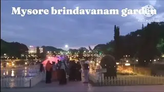 Mysore Brindavan garden beautiful lighting And beautiful water fountain 🥰🥰