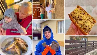 Vopsim Gardul PĂRINȚILOR  la țară/ Coacem prăjitură cu nuci❤️