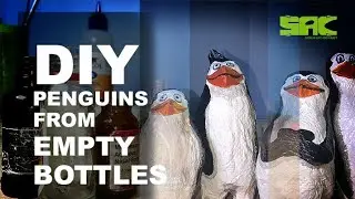 How to make penguin from bottle /DIY