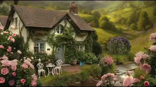 Peaceful Spring Cottage Ambience {birdsong and babbling stream}
