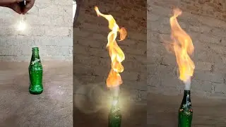 Experiment first Sprite bottle Vs fire 🔥 #shorts