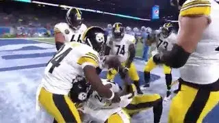 Le'veon Bell Touchdown w/ Bench Press Celebration! | Steelers vs. Lions | NFL