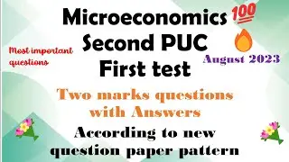2 PU 1st test important 2 mark questions with answer according to new question paper pattern in Eng