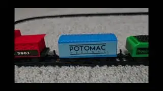 Running my new little Mountain mining co. train set I got for Christmas 