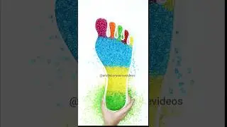 Foot Shape Beads ASMR #reverse #shorts #satisfying #entertaining #fun #beads #short #asmr #funny