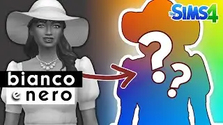 Creo dei Sims, ma non vedo i colori 😱 Black & White CAS challenge | The Sims 4 ita