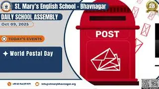 Daily School Assembly | 09-10-2025 | St. Mary&rsquo;s English School - Bhavnagar
