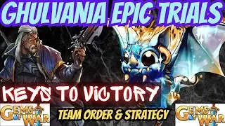 Gems of War Ghulvania Epic Trials Team Order and Strategy guide 2023 | Starry Crimson Batling