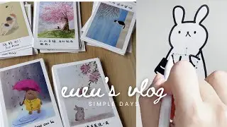 Simple Days: Drawing New Stickers and Postcards, $1 Korean Gelato, Helping out at Qi-Cha