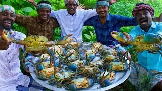 KING SIZE CRAB | 2Kg Crabs | Traditional Crab Gravy | Big Size 20 Crab | Cooking Crab In Village