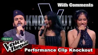 Utsav Vs Deeksha Vs Niharika | With Comments | Knockout |The Voice of Nepal Season 3 - 2021