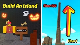 I Built a 100 floors Skyscraper in Roblox Build An Island!