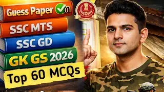 Top 60 Important GK & GS  Questions || SSC GD MTS || Important MCQs 