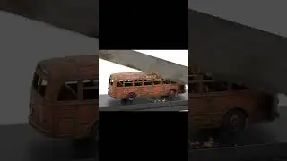 ASMR Cutting Rusty Miniature Truck in 4K | Satisfying Metal Sounds