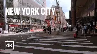 [4K] New York City 🗽 Summer Walk - Eighth Avenue [Aug. 2022]