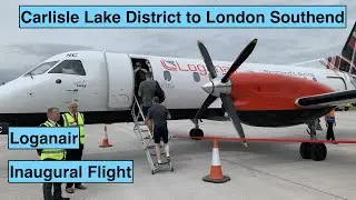 Carlisle Lake District Airport to London Southend Inaugural Flight