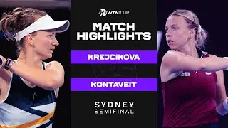 Barbora Krejcikova vs. Anett Kontaveit | 2022 Sydney Semifinal | WTA Match Highlights