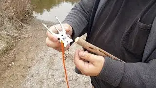 Testing a prototype of the Cabuya Frog and Fish Gig
