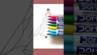 Rainbow dress 🌈➕👗 #rainbow #dress #art #shorts #youtubeshorts