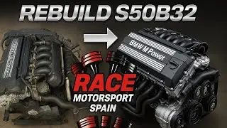 Restauración completa motor s50b32 m3 e36 rebuild engine s50b32#bmw #s50b30 #m3 #wossner #zrp #arp