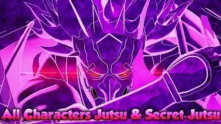 Naruto to Boruto Shinobi Striker - All Characters Jutsus & Secret Jutsus (Full Roster)