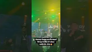 #snoopdogg performed #dropitlikeitshot alongside #drdre #lafortheculture