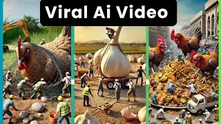 Cooking Videos, Chicken Biryani|  Ai Miniature Village Cooking Videos Generator| Ai Video