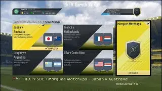 FIFA17 SBC : Marquee Matchups - Japan v Australia ☆NO LOYALTY☆